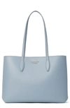 Kate Spade All Day Large Leather Tote In Horizon Blue