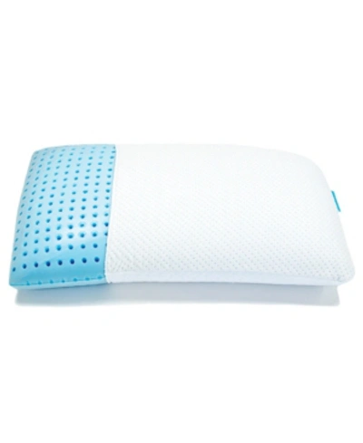 Blu Sleep Ice Gel King Medium Profile Pillow In White