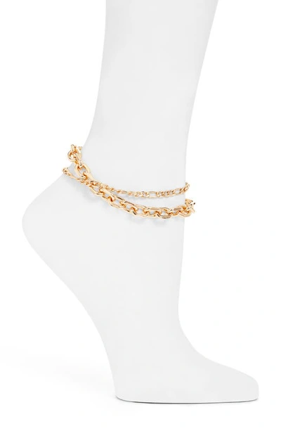 8 Other Reasons Set Of 2 Anklets In Gold