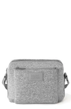 Dagne Dover Micah Water Resistant Neoprene Crossbody Bag In Heather Grey