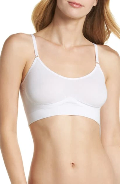Yummie Convertible Scoop Neck Bralette In White
