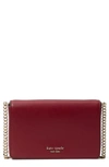 Kate Spade Spencer Chain Wallet In Red Currant