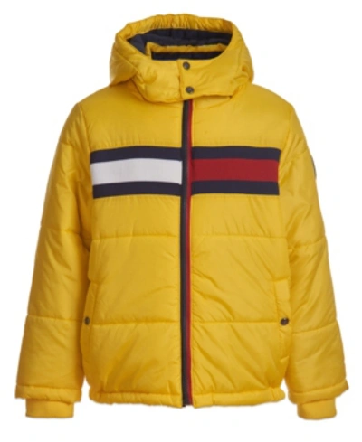 Tommy Hilfiger Kids' Big Boys Flag Puffer Jacket In Vibrant Yellow |  ModeSens