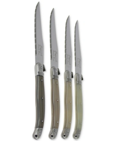 French Home Laguiole Neutral Tones Steak Knives, Set Of 4