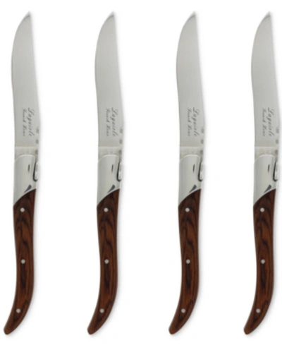 French Home Laguiole Connoisseur Rosewood Steak Knives, Set Of 4
