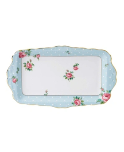 Royal Albert Polka Blue Sandwich Tray