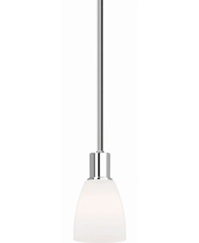 Volume Lighting Concord 1-light Down Rod Pendant In Silver