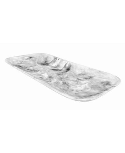 Nashi Home Classical Rectangle Platter In Black Swirl