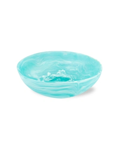 Nashi Home Wave Bowl Medium In Aqua Swirl