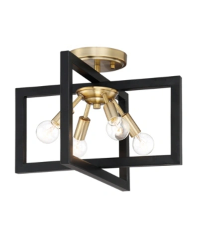 Designer's Fountain Designers Fountain Xander 4 Light Semi-flush In Brass