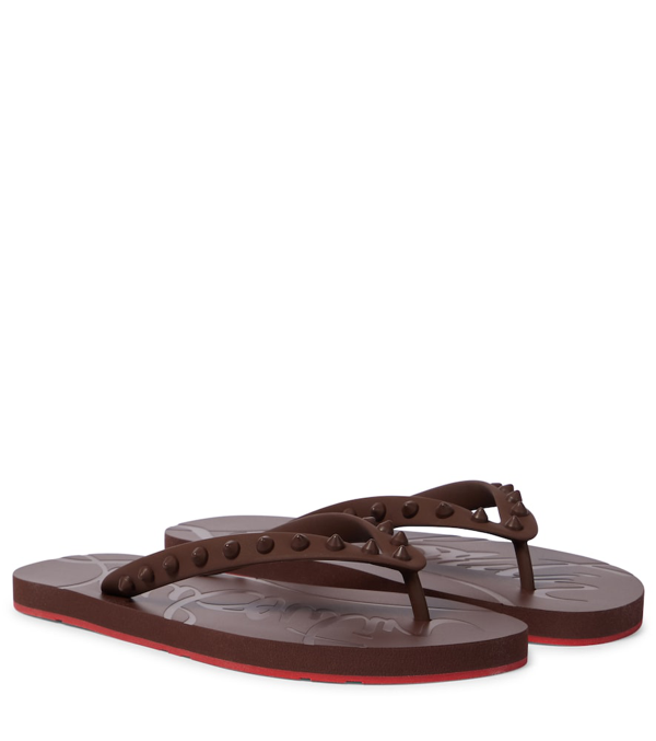 louboutin thong sandals