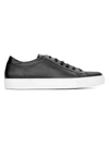 To Boot New York Castle Leather Low-top Sneakers In Panama Black