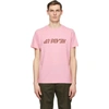 Helmut Lang Pink Saintwoods Edition 'heads Up' T-shirt