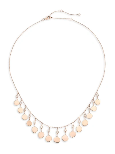 Nina Gilin Women's 14k Rose Gold & Diamond Bib Necklace