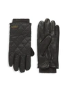 Polo Ralph Lauren Touch Quilted Field Gloves In Black