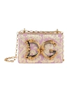 Dolce & Gabbana Women's Brocade Crossbody Bag In Rosa