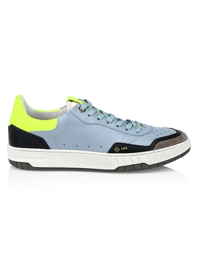 Alfred Dunhill Court Elite Trainer Sneakers In Cornflower
