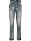Purple Brand Blue P002 Vintage Spotted Tapered Jeans