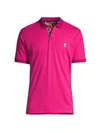 Robert Graham Men's Easton Embroidered Skull Polo In Magenta