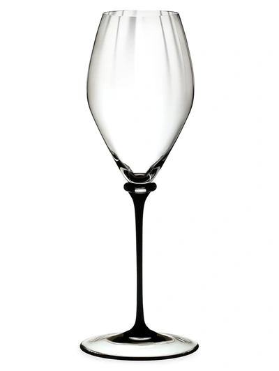 Riedel Fatto A Mano Performance Black Stem Champagne Glass