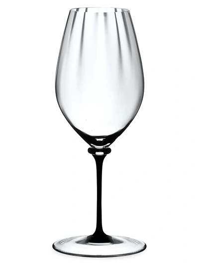 Riedel Fatto A Mano Performance Black Stem Riesling Wine Glass