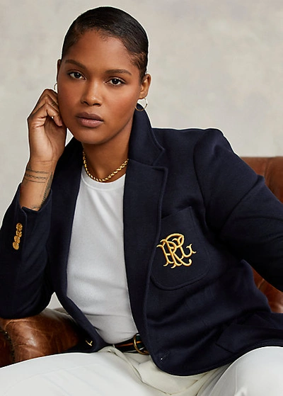 Polo Ralph Lauren Double-knit Jacquard Blazer In Polo Black