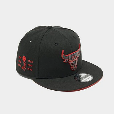 New Era Chicago Bulls Nba 9fifty Snapback Hat In Black