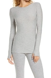 Beyond Yoga Classic Crewneck Pullover In Silver Mist