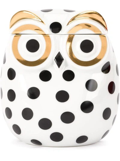 Fornasetti Jar Civetta Impallinata Dotted Owl In Multicolour