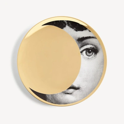 Fornasetti Wall Plate Tema E Variazioni N.39 In White/black/gold