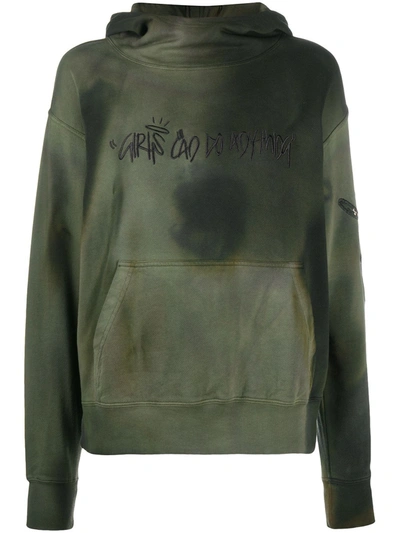 Zadig & Voltaire Wallace Jormi Embroidered Hoodie In Green