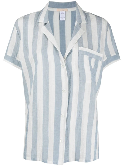 Eberjey Umbrella Stripes Pyjama Set In Blue