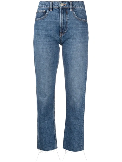 IRO Cotton Sarrig Blue Straight Jean Save 5% Womens Clothing Jeans Straight-leg jeans 