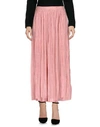 Tibi 3/4 Length Skirt In Pastel Pink