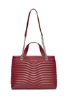 Rebecca Minkoff M.a.b. Quilted Satchel In Pinot Noir