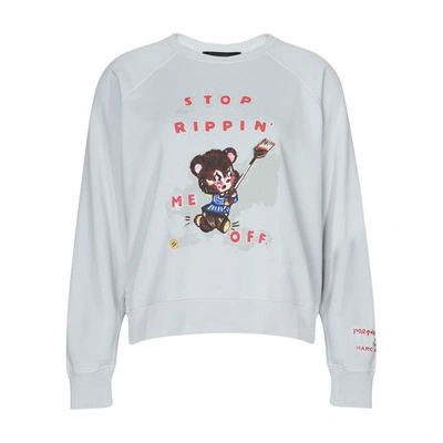 Marc Jacobs The X Magda Archer Printed Cotton Sweatshirt In Grey