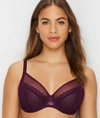 Chantelle Parisian Allure Side Support Bra In Aubergine