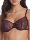 Dkny Soft Tech Demi Bra In Black Plum