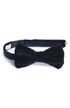 Eton Men's Velvet Pre-tied Bow Tie In Blue