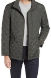 Cole Haan Quilted Jacket In Dark Green