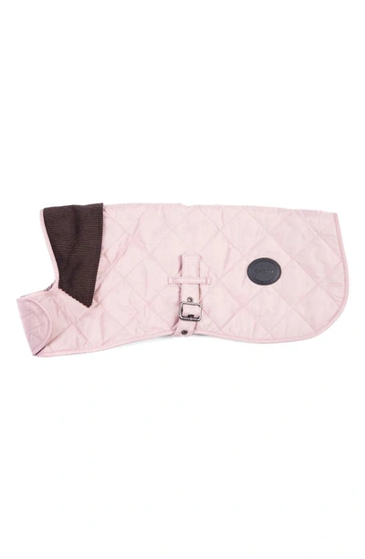 Barbour Quilted Dog Coat In Pink