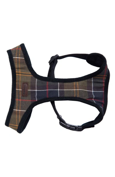 Barbour Tartan Dog Harness In Classic Tartan