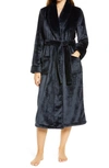 Nordstrom Bliss Plush Robe In Navy Blue