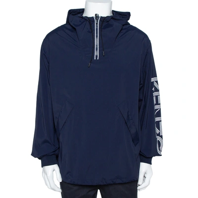 Pre-owned Kenzo Navy Blue Sports Anorak M