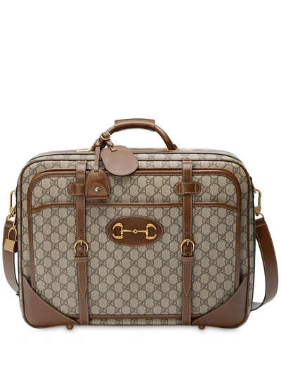 Gucci 1955 Horsebit Suitcase In Brown