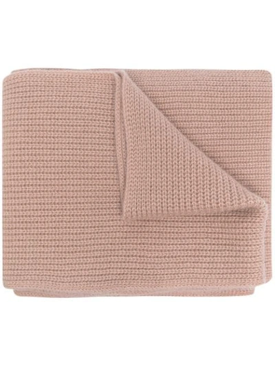 N•peal Chunky-knit Cashmere Scarf In Pink