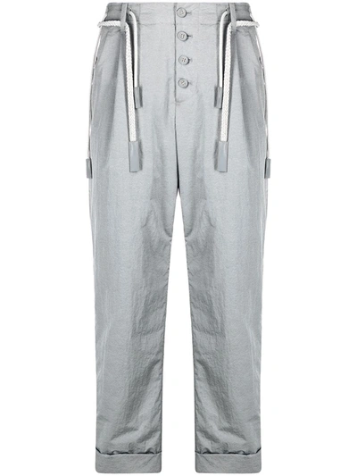 Craig Green Softshell Belted Trousers In Grey