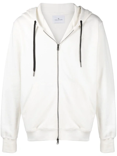 Tagliatore Logo Patch Hoodie In White