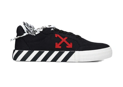 Pre-owned Off-white  Vulc Low Black Red Arrow Fw20 In Black/red/white