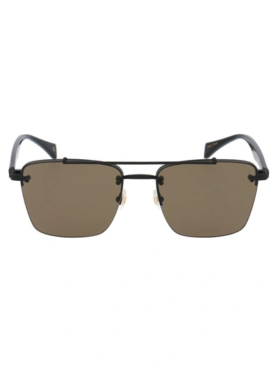 Yohji Yamamoto Ys7001 Sunglasses In 002 Black
